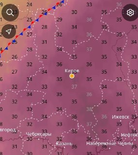 Экстремальная жара ожидается в Кировской области 26-27 июля